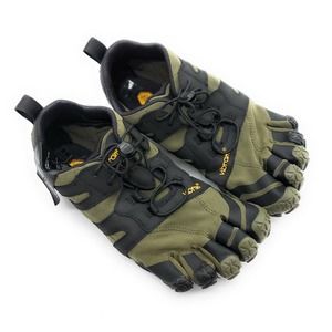 Vibram Men's V-Trail 2.0 Trail Running Ivy/Black Shoes EU 39 US 7.5-8 EUC